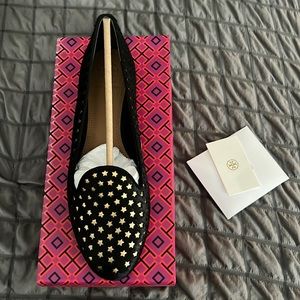 Tory Burch. Brand new. Never worn. Smoking loafers